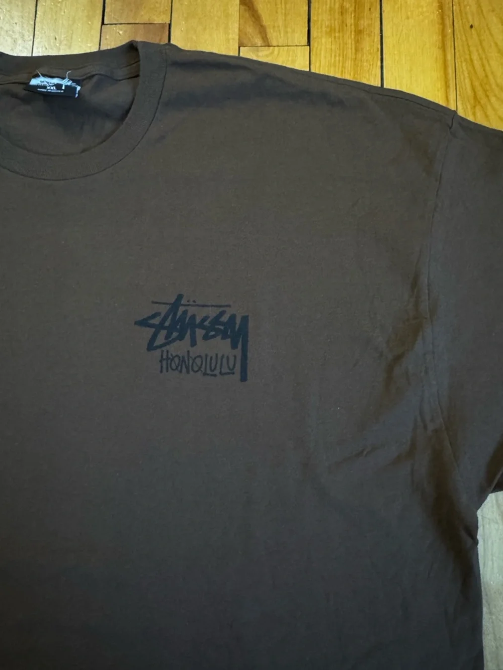 Size XXL - Stussy Honolulu Brown (NEW Cut-off tag) - Picture 3 of 7